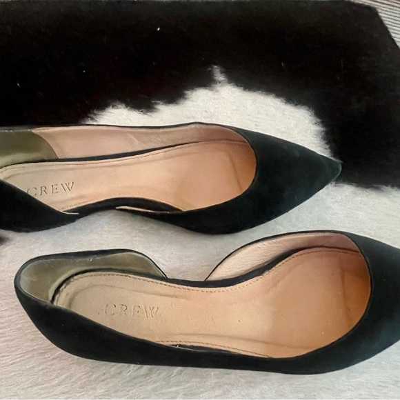 🖤J Crew Audrey Flats in Black Suede Size 5 - Picture 2 of 9